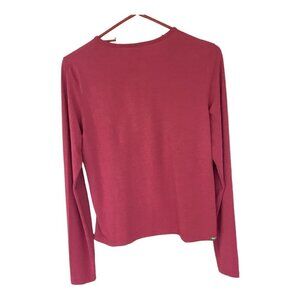 The North Face Women's Long Sleeve Pullover Crew Neck Tee Hot Pink Sz Medium